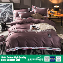 Hotel bedding/China Gold Sufang Brand hotel linen pure cotton 200TC bedding set